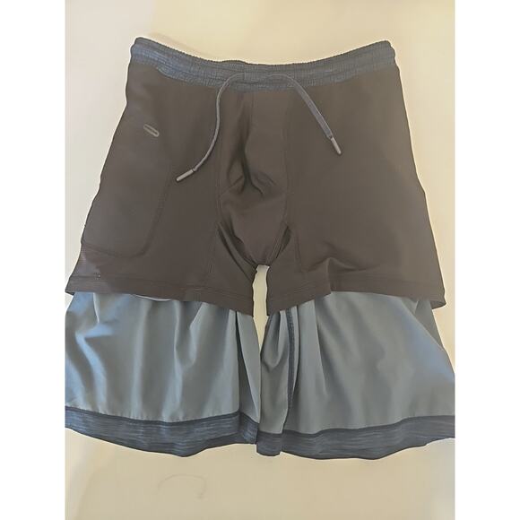 Lululemon Men's Short‎ Navy Blue Size S Running Sport - Picture 6 of 10